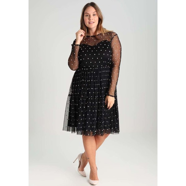 Lace & Beads Curvy LOLITA SHORT DRESS Sukienka koktajlowa black LAF21C00M