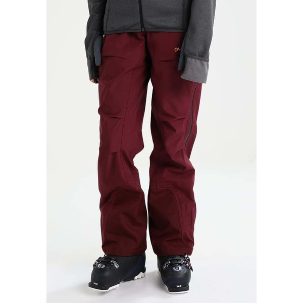 PYUA RELEASE Spodnie narciarskie burgundy red PY141E001