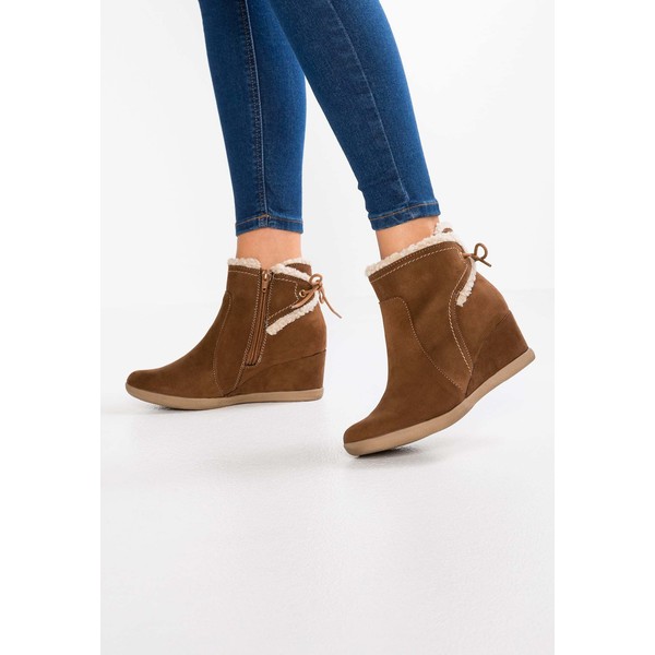 Evans WIDE FIT ALICIA Ankle boot brown EW211N00I