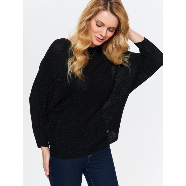 TOP SECRET Sweter oversize z błyszczącej jakości SSW2260
