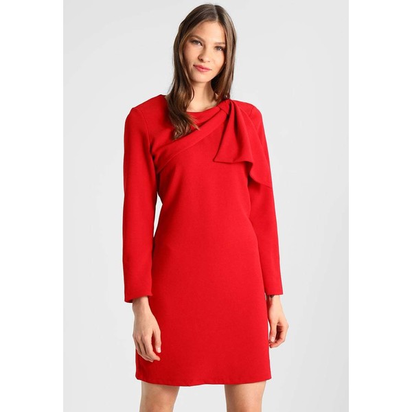 Cortefiel DRESS WITH SIDE BOW DETAIL Sukienka letnia red CZ921C01P