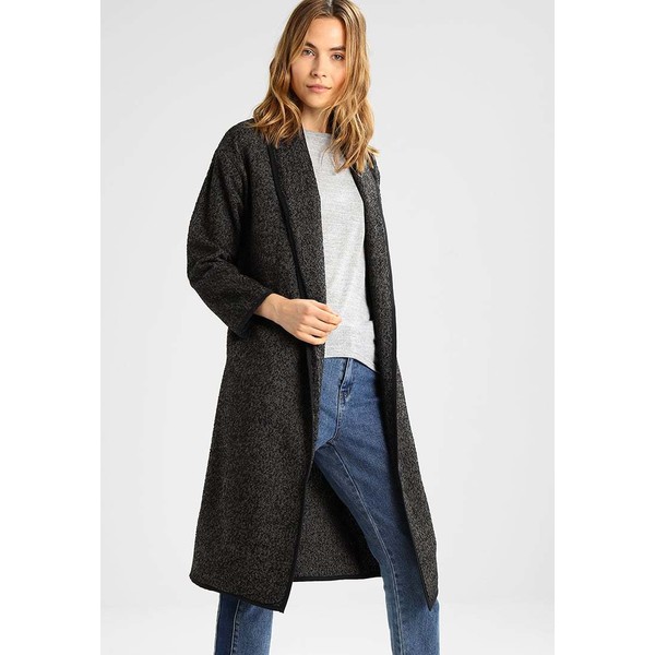 New Look HERRINGBONE THROW ON COAT Płaszcz wełniany /Płaszcz klasyczny black pattern NL021U019