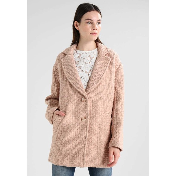 Abercrombie & Fitch NOTCHED OVOID COAT Płaszcz wełniany /Płaszcz klasyczny med pink A0F21U005