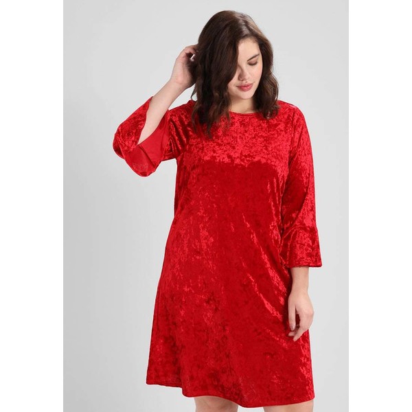 Evans SKATER DRESS Sukienka z dżerseju red EW221C04U