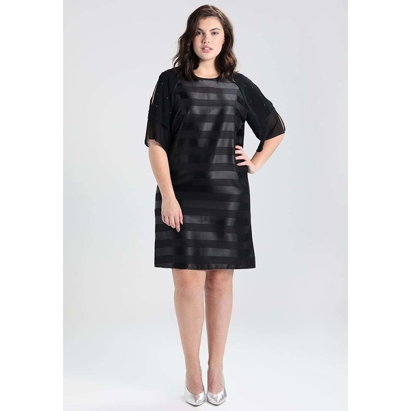 Elvi STRIPE DRESS Sukienka koktajlowa black ELB21C014