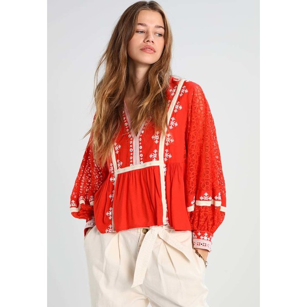 Free People BOOGIE ALL NIGHT SOLID TUNIC Tunika red FP021E02Z