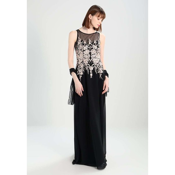 Luxuar Fashion Suknia balowa schwarz/beige LX021C056