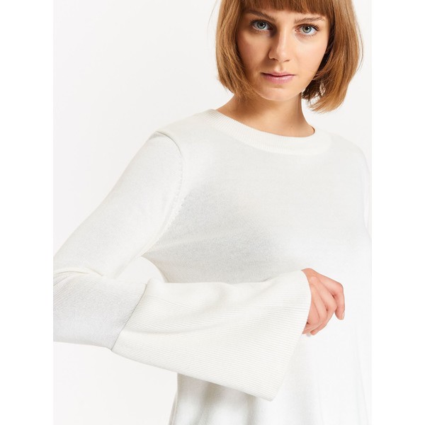 TROLL sweter długi rękaw damski z falbankami TSW0812