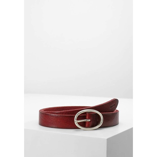 CLOSED BELT ROUND Pasek granat red CL351D005