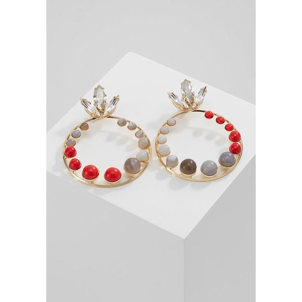 Anton Heunis CRYSTAL AND AGATE HOOPEARRING Kolczyki red/grey ANG51L00M