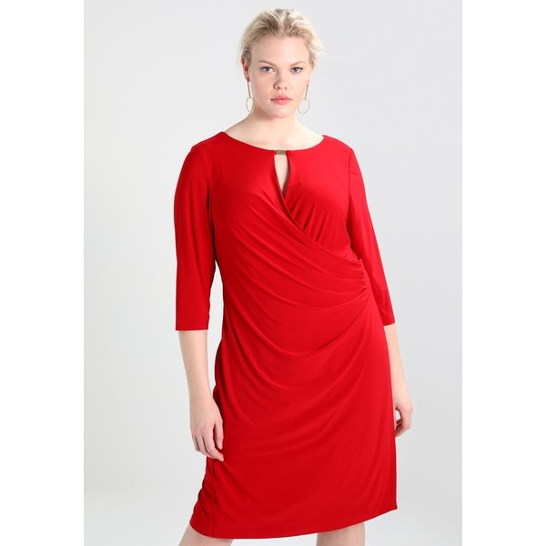 Lauren Ralph Lauren Woman MATE KELBY Sukienka z dżerseju parlor red L0S21C012