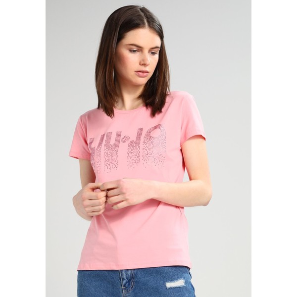 Liu Jo Jeans T-shirt z nadrukiem rosa peonia L2521D00T