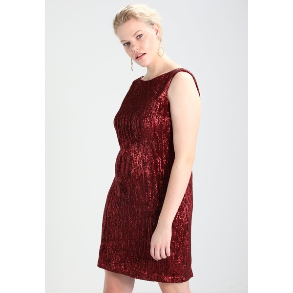 Elvi SEQUIN DRESS Sukienka koktajlowa red ELB21C013