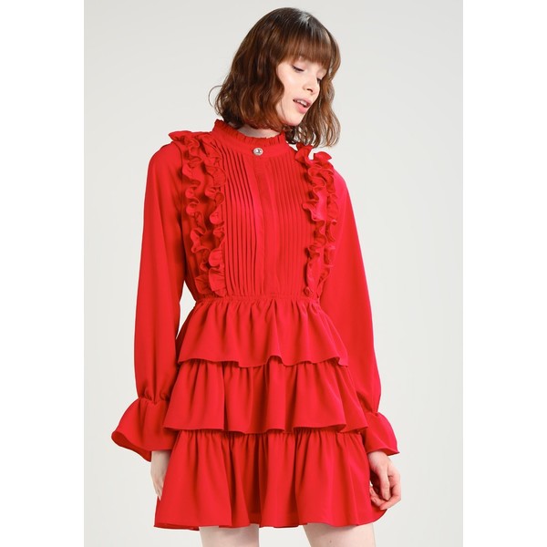 Sister Jane CERISE RUFFLE DRESS Sukienka koszulowa red QS021C02B