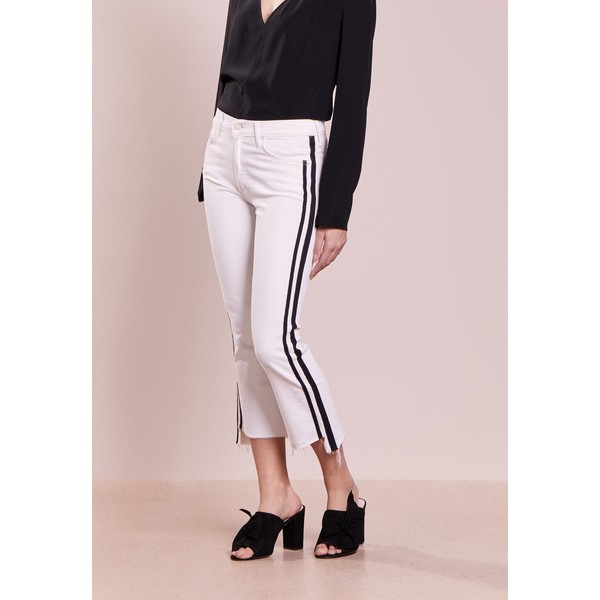 Mother INSIDER CROP STEP FRAY Jeansy Bootcut white MH321N00V