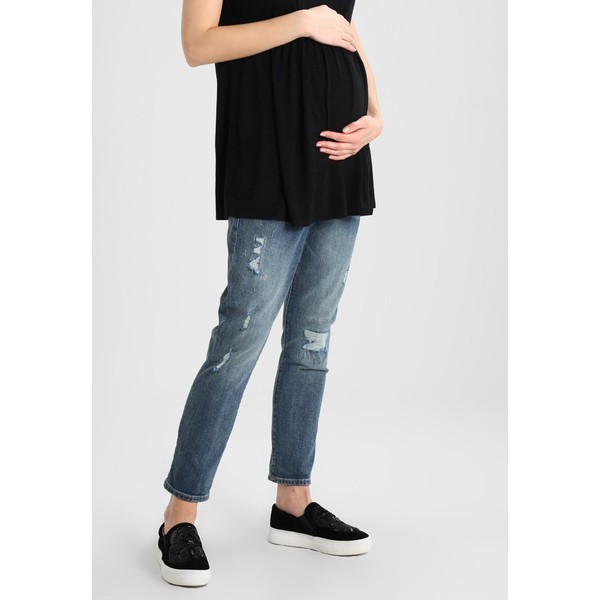 GAP Maternity GIRLFRIEND HOLDEN REPAIR Jeansy Relaxed fit medium indigo G0F29A001