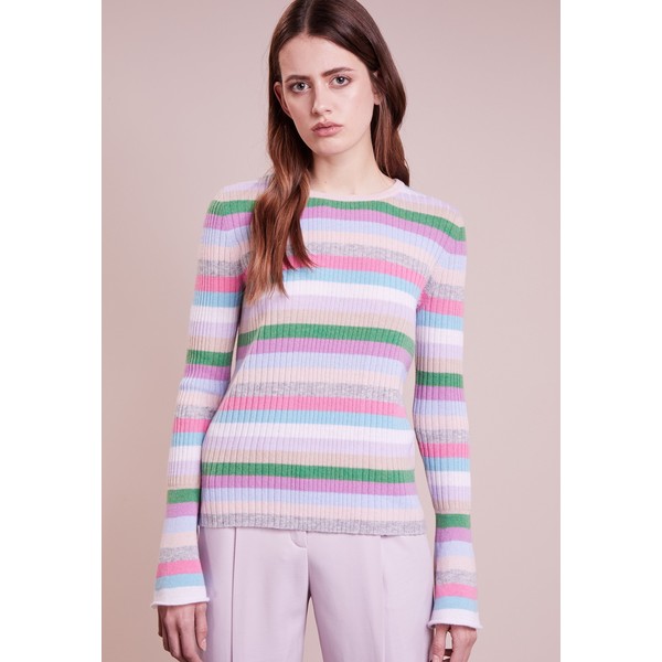 FTC Cashmere STREIFENTROMPETE Sweter rose FT221I050