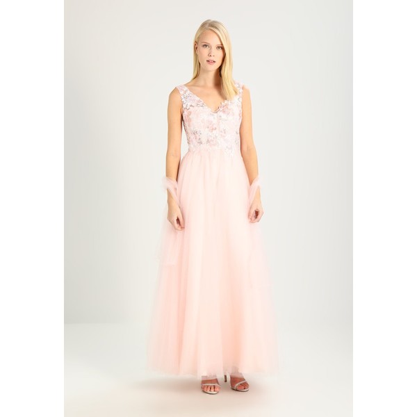 Luxuar Fashion Suknia balowa apricot LX021C051