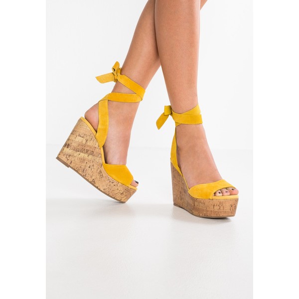 Topshop WICKED Sandały na obcasie yellow TP711A04F