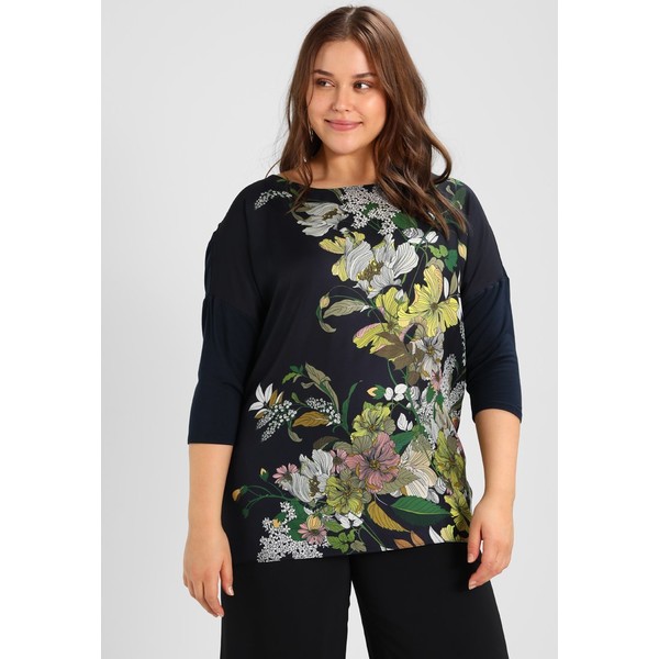 Live Unlimited London LINE FLORAL PLACEMENT TEE Tunika ink L0J21E027