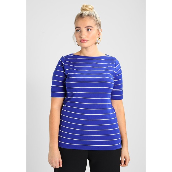 Lauren Ralph Lauren Woman T-shirt z nadrukiem empress blue/masc L0S21I00I
