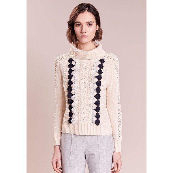J.CREW KATY CROPPED CABLE Sweter heather muslin JC421I016