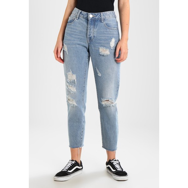 Lost Ink Jeansy Relaxed fit mid denim L0U21N022