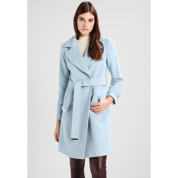 Dorothy Perkins BELTED COAT Płaszcz wełniany /Płaszcz klasyczny light blue DP521U01D