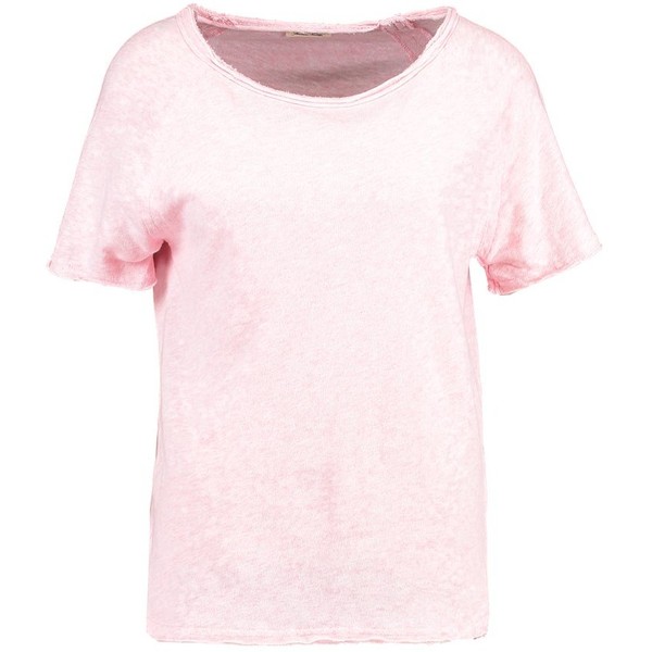 American Vintage SONOMA T-shirt z nadrukiem light pink AM221D05N