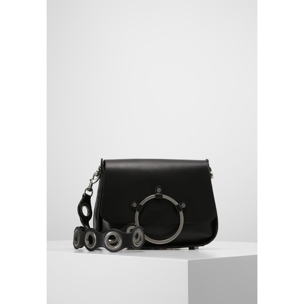 Rebecca Minkoff RING SHOULDER BAG Torba na ramię black RM651H068
