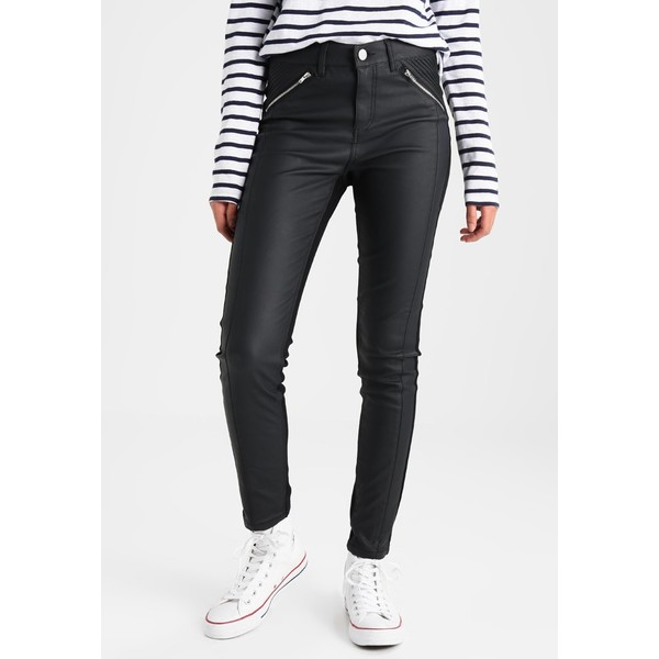 Oasis COATED ISABELLA Jeansy Slim fit black OA221N008