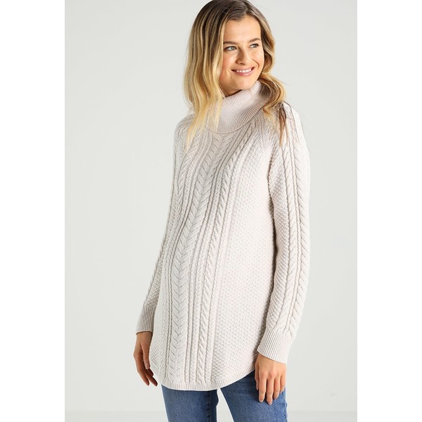 GAP Maternity CABLE TNECK Sweter off white G0F29I004