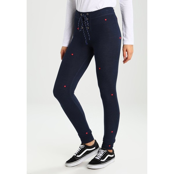 Sundry LACE UP PANTS HEART PATCHES Spodnie treningowe navy SUD21A00A
