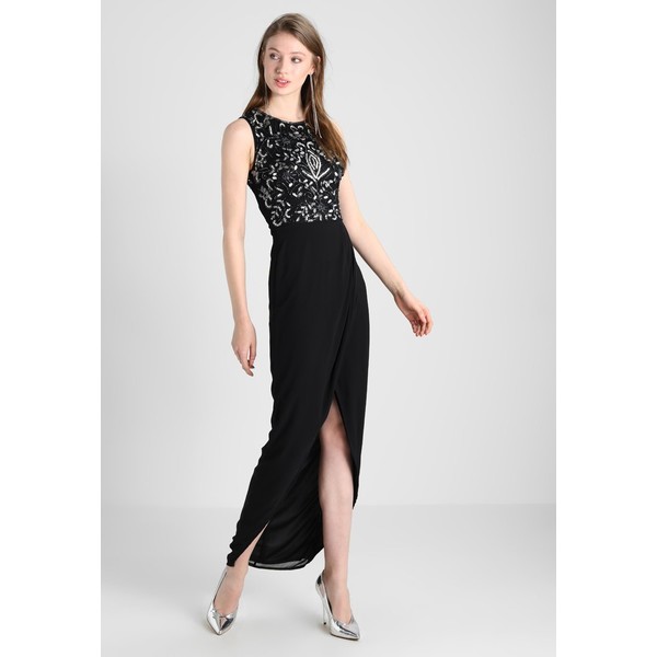 Lace & Beads Tall ATLAS WRAP Sukienka koktajlowa black LAD21C00U