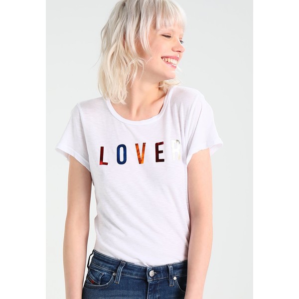 Sundry BOY TEE LOVER T-shirt z nadrukiem white SUD21D00C