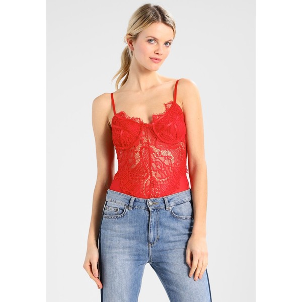 Bardot BRITNEY BODY SUIT Top red B0M21E011
