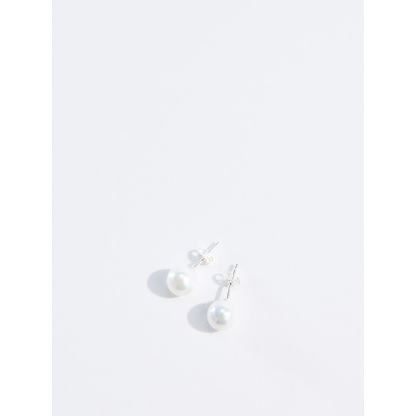 Mohito Srebrne kolczyki z eko perłą SY698-01X