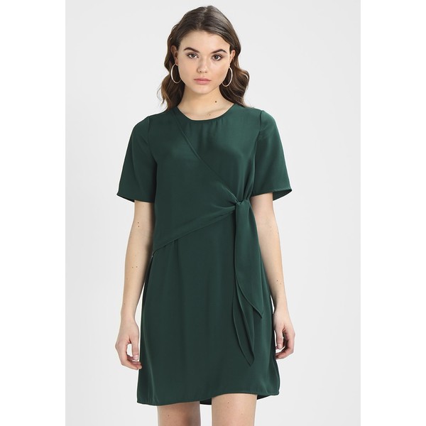 Warehouse TIE FRONT DRESS Sukienka letnia green WA221C0CV