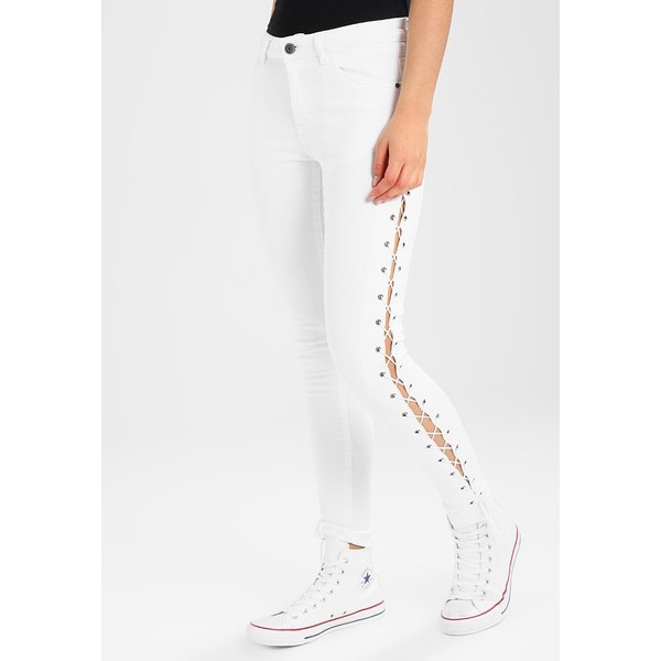 Urban Classics LACE UP PANTS Jeans Skinny Fit white UR621N007
