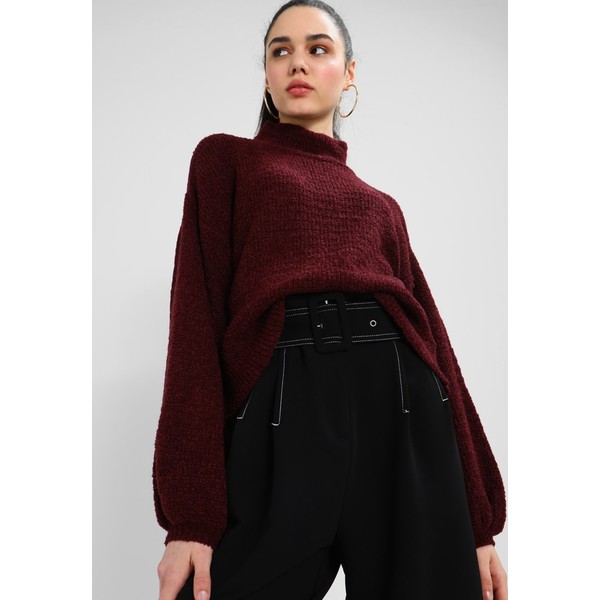 Topshop BALLOON Sweter red TP721I0EZ