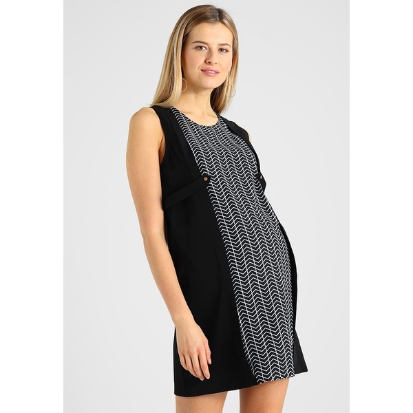 Spring Maternity ZABRINA CHEVY NURSING Sukienka koszulowa black SPA29F00V