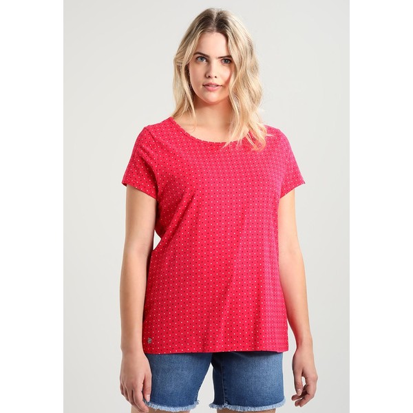 Ragwear Plus MINT DOTS PLUS T-shirt z nadrukiem raspberry RAC21D004