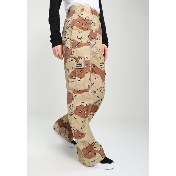 Obey Clothing MILLER WIDE LEG PANT Spodnie materiałowe brown OB021A005