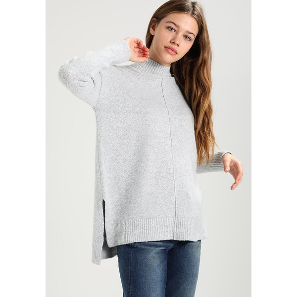 Oasis FUNNEL NECK PERFECT CREW Sweter grey marl OA221I03T