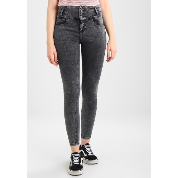New Look HIGHWAIST LOBSTER Jeans Skinny Fit grey NL021N0B7