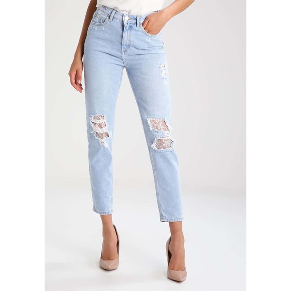 New Look Jeansy Relaxed Fit pale blue NL021N08C