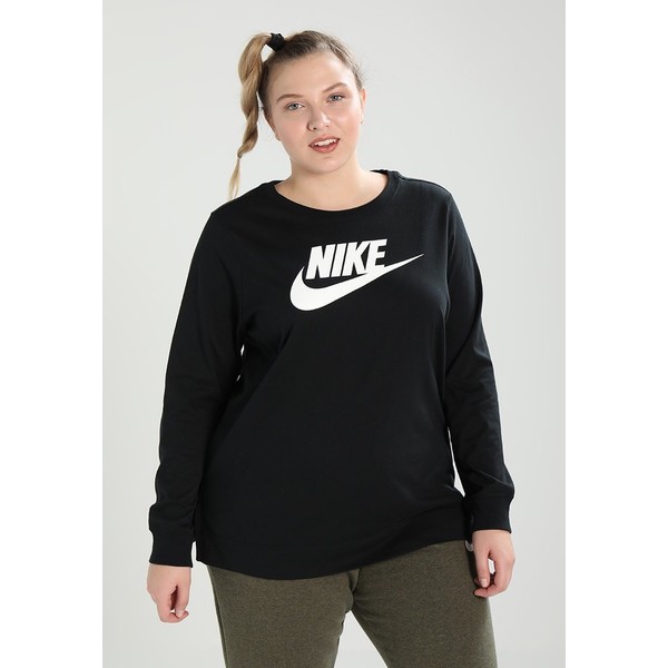 Nike Sportswear TEE Bluzka z długim rękawem black/white NI121D0AG