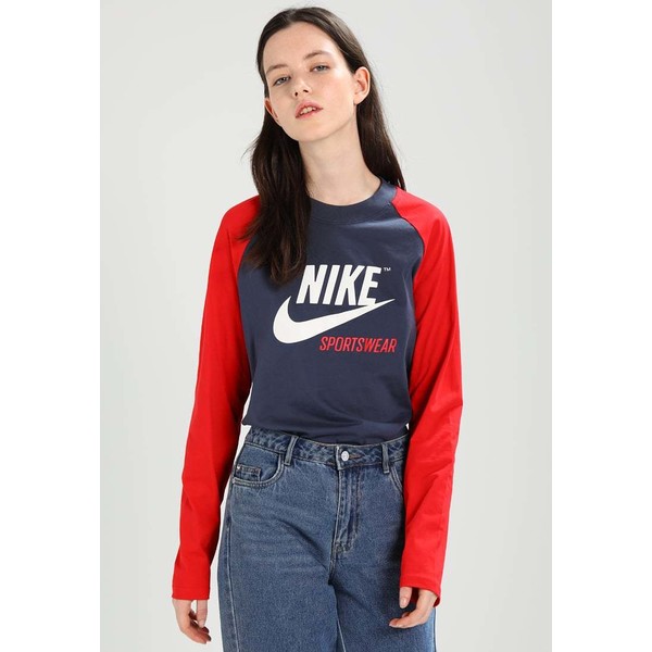 Nike Sportswear Bluzka z długim rękawem thunder blue/university red/(sail) NI121D0A7