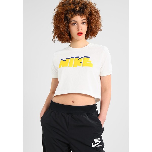 Nike Sportswear TEE CROP ARCHIVE T-shirt z nadrukiem sail NI121D0A6