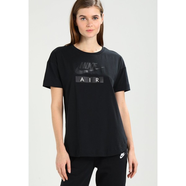 Nike Sportswear LOGO AIR T-shirt z nadrukiem black NI121D0A3